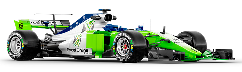 Carro de Formula 1 Lateraldo Curso Excel Pole Position